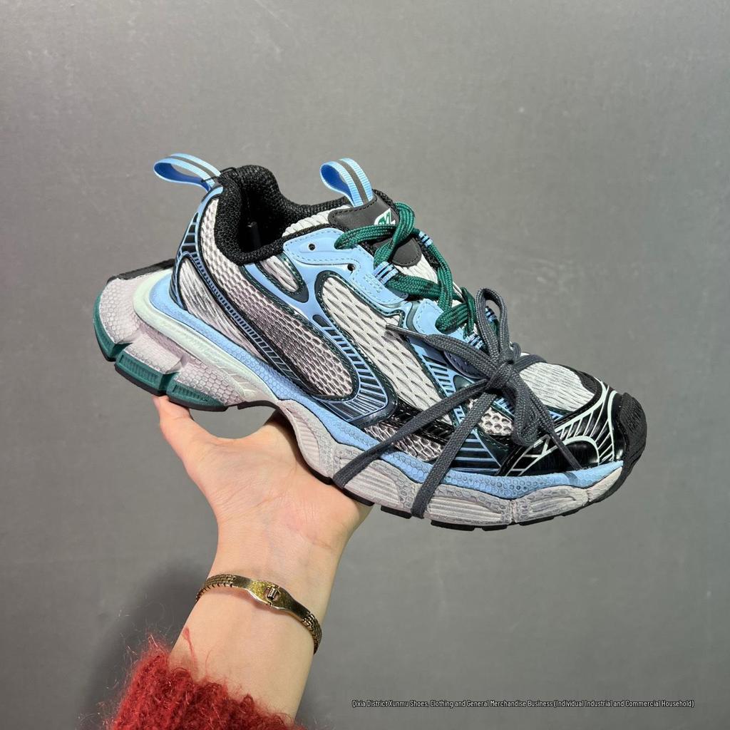 Men's Black Distressed Style 3XL Thick-Soled Casual Sports Dad Shoes with Height Boost