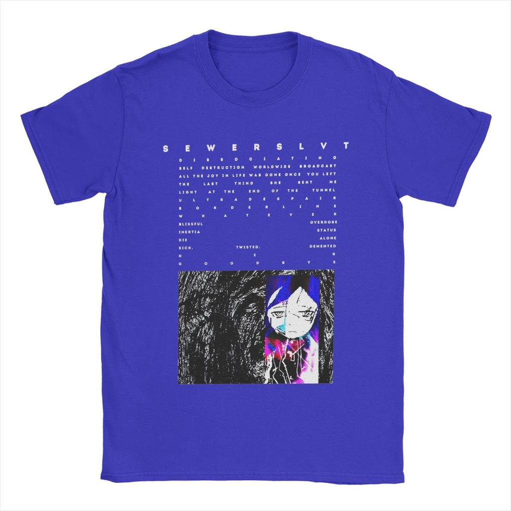 Herren T-Shirts Wir hatten gute Zeiten zusammen Sewerslvt Vintage Reines Baumwoll T-Shirt Kurzarm T-Shirt Rundhals Kleidung Sommer