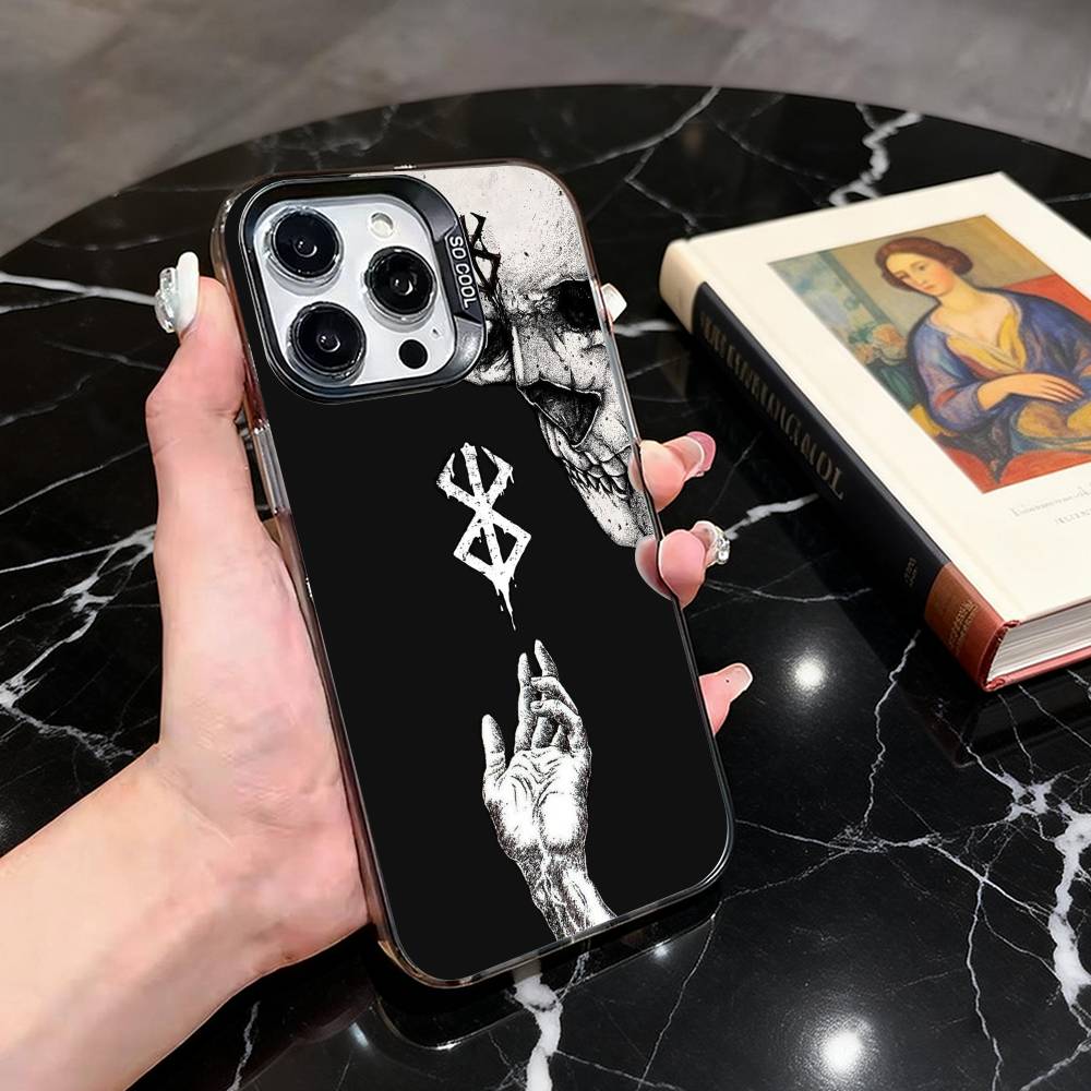 

Classic B-Berserk BG G-Guts Phone Case For iPhone 17,16,15,14,13,12,11 Plus,Pro Max,XS,Colorful Silver Phone case Funda Cover iPhone16promax