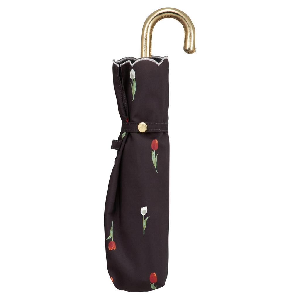 Folding Petit Tulip Light UV UPF Suitable for Sun and Floral Stylish and Product Wpc. Parasol, Mini, Charcoal, 100% Blocking, 100% Protection, 50+,