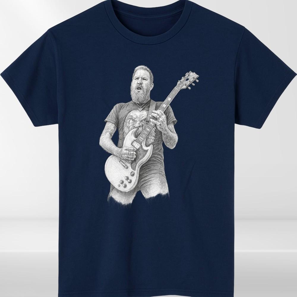 New Brent Hinds Mastodon Band Cotton Black All Size T Shirt Unisex
