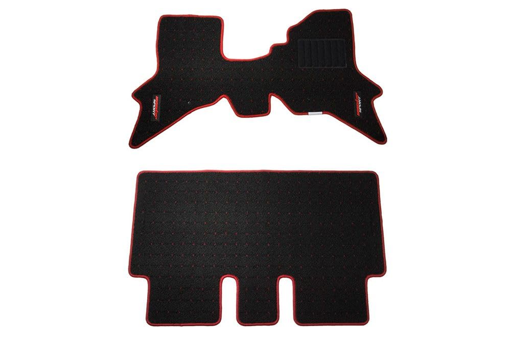 

MONSTER SPORT Коврики для пола для Every задние Черный x [DA64W/V]/Scrum [DG64W/V] AT/Раздельно складывающиеся сиденья, Красный, 894550-3800M