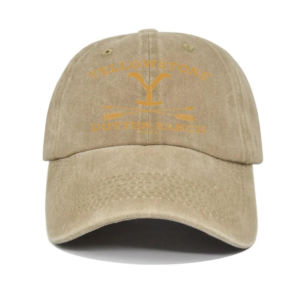 Yellowstone printed baseball cap for men and women, suitable for outdoor sports, running, sun protection, duckbill cap