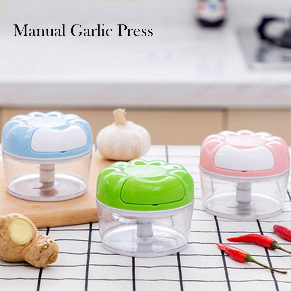 Mini Manual Garlic Press Portable Food Chopper Food Vegetables Meat Grinder Kitchen Gadgets