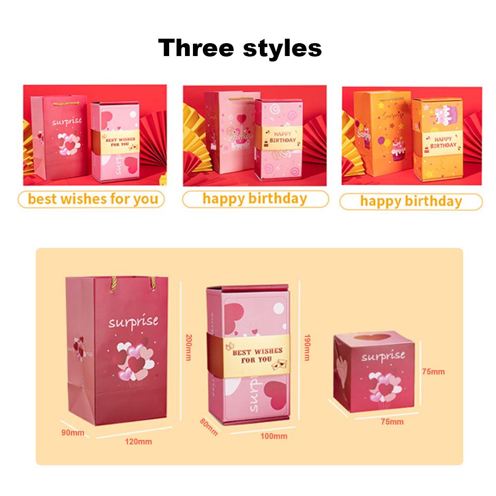 Scatola Regalo Esplosiva Unica Buon Compleanno Scatola Sorpresa Popup Idee Regalo Divertenti per Matrimonio Regalo Personalizzato con Sacchetto Regalo