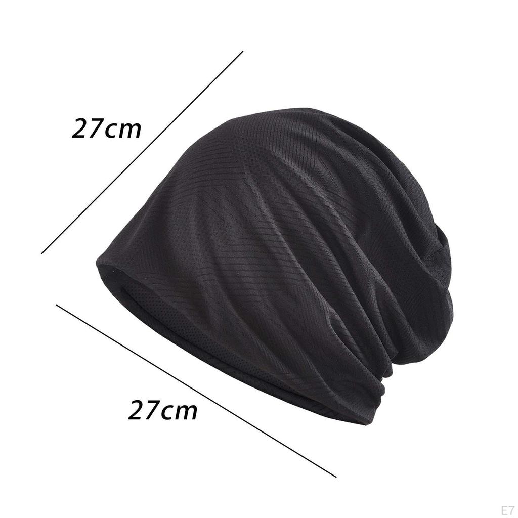 Breathable Beanie Hat, Comfortable Lightweight Wrap Head Scarf, Soft Unisex Bonnet Headgear for