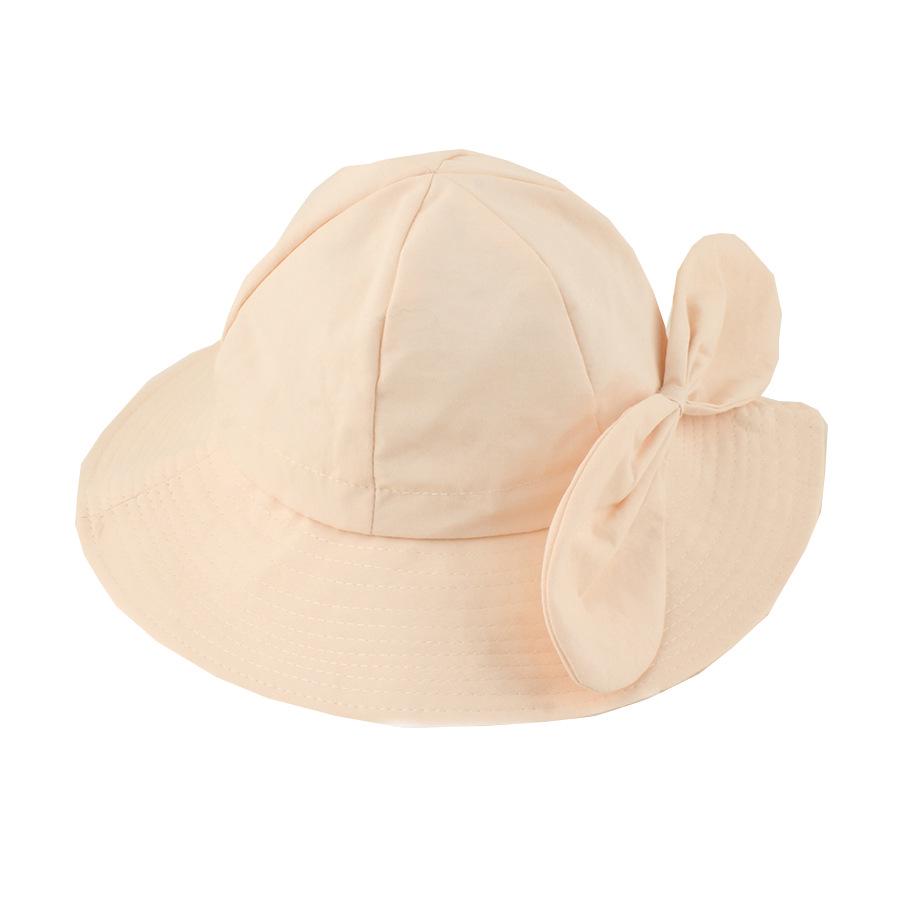 2026 New Arrival Kids' Quick-Dry Wide Brim Bucket Hat with Bow - Cute Sun Protection for Girls
