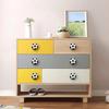 Set van 6 Zachte Rubberen Voetbalvormige Ladeknoppen voor Kinderkamer, Anti-botsing Sportkastgrepen voor Jongens Commode