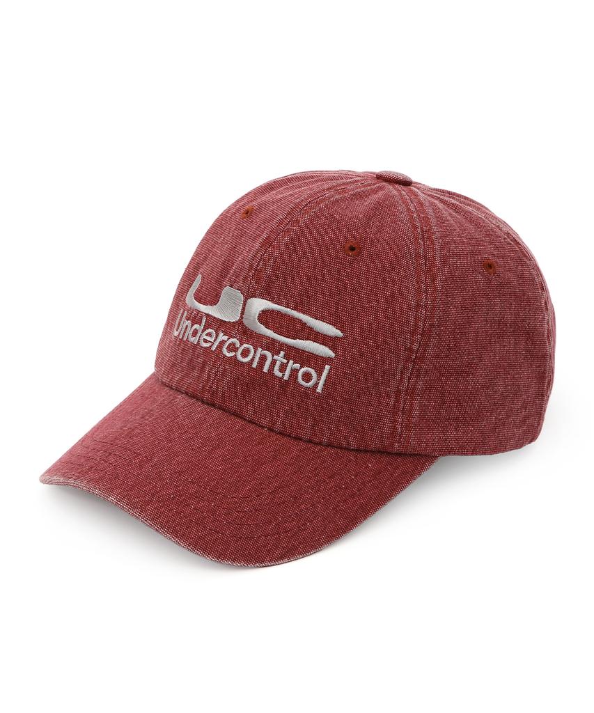 Eondeokeonteulol Washed Cotton Vintage Relaxed Fit Logo Oversized Big Head Ball Cap Unisex Baseball Cap Uc / Bio Washed B B / Ox Red