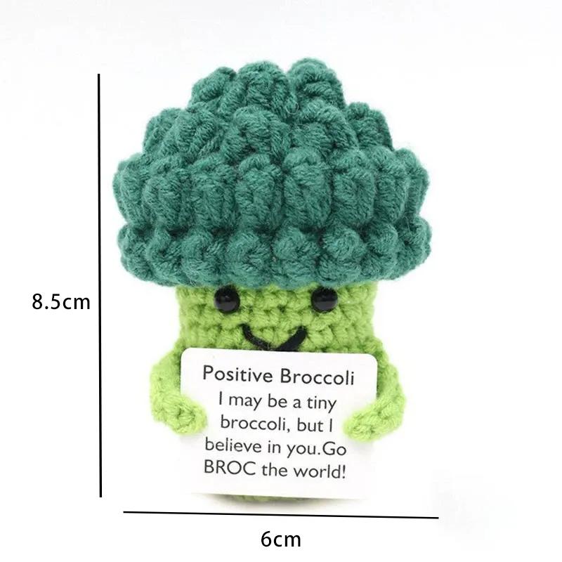 Positive Energy Potato Pocket Hug Handmade AnimalCrochet Mini Doll Funny Wool Gift for Friends or Lover Emotional Support Plant