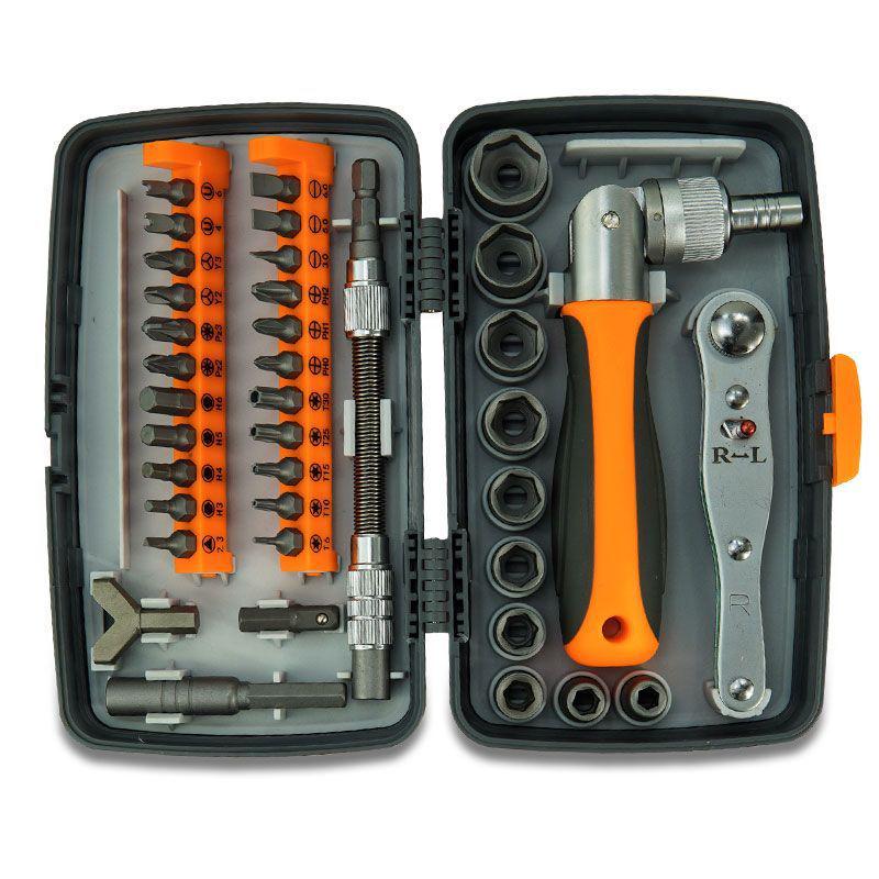 Multifunctional Ratchet Wrench & Swiveling Screwdriver Set