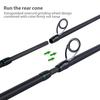 SOUGAYILANG Fishing Rod Lure Rod 4 Section Carbon Straight Anti-Slip PU Handle Travel Fishing Pole