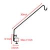Deck Hooks Hanger for Railing Hanging Bird Feeder Iron Multipurpose Solid Rod for Bird Feeders Planters Suet Baskets Shepherds