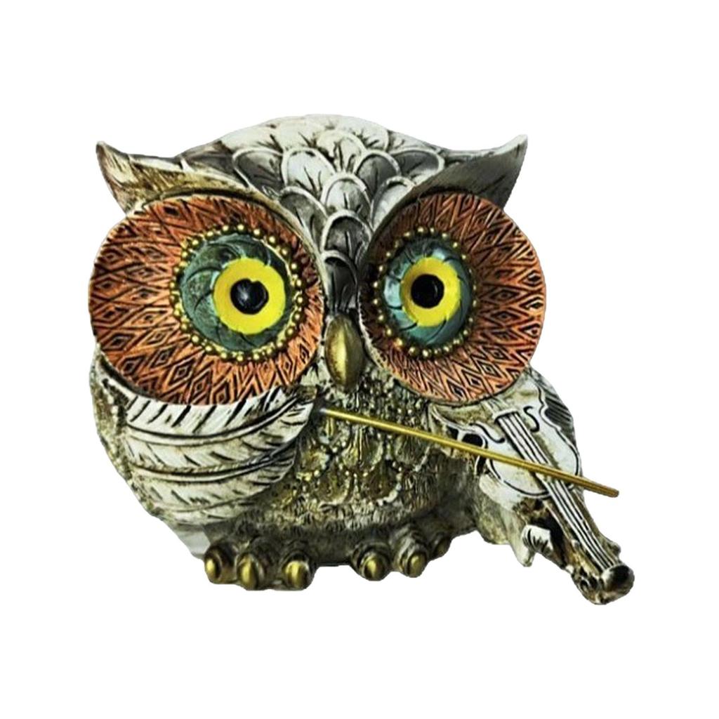 Owl Statue Desktop Ornament Creative Collection Decorative Figurine for Office