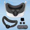Silicone Cover Set Silicone VR Face Cover with Len Protector & Joystick Cover Face Pad Cushion for Meta Quest 3S VR Accessories
