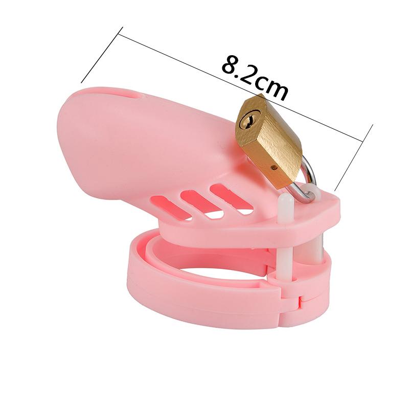 MoDi 5 Size Soft Male Chastity Cage Device Cock Cage with Rings Erotics Urethral Brass Lock Locking Sex Toys for Men Adults