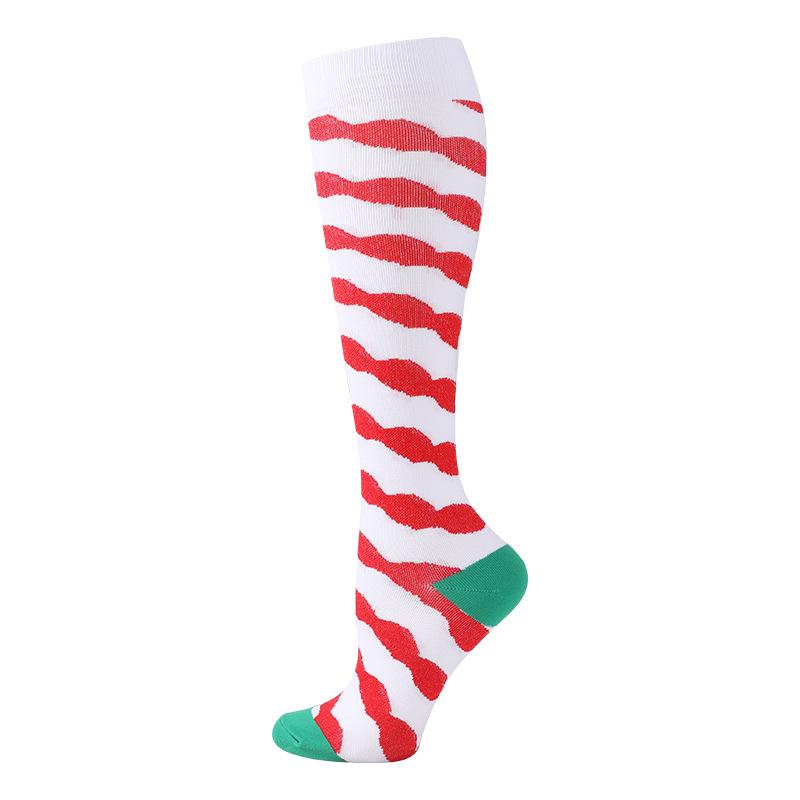 Unisex Knee-High Compression Socks for Christmas & Halloween