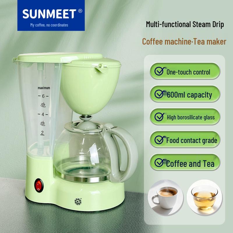 Compact Automatic Drip Coffee & Tea Maker for Home & Office