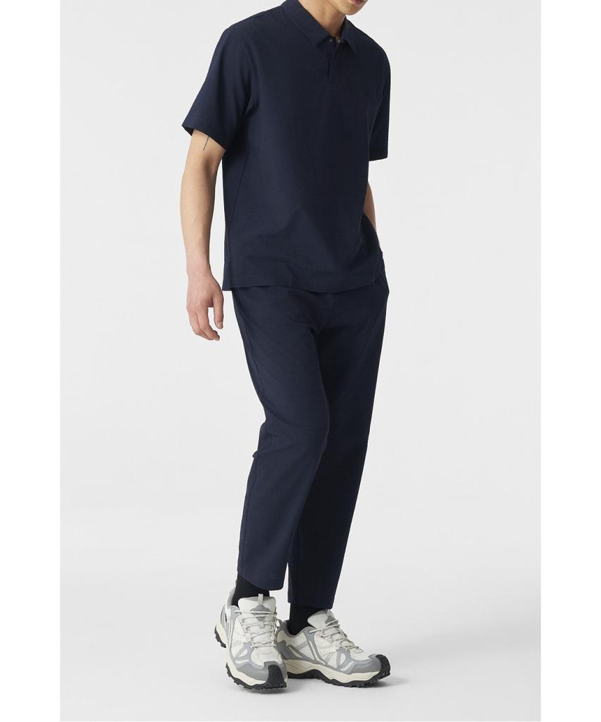 Koolongseupocheu Men'S Seersucker Tapered Fit Pants (Set-Up) Tlpnm26581Nay