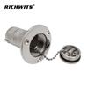 RICHWITS Stainless Steel Flip-Up Fuel & Water Inlet Cap for Yacht & RV Tanks