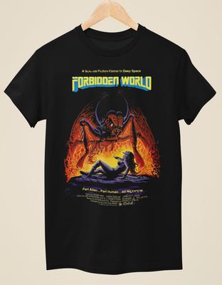 Forbidden World - Movie Poster Inspired Unisex Black T-Shirt Unisex T-Shirt