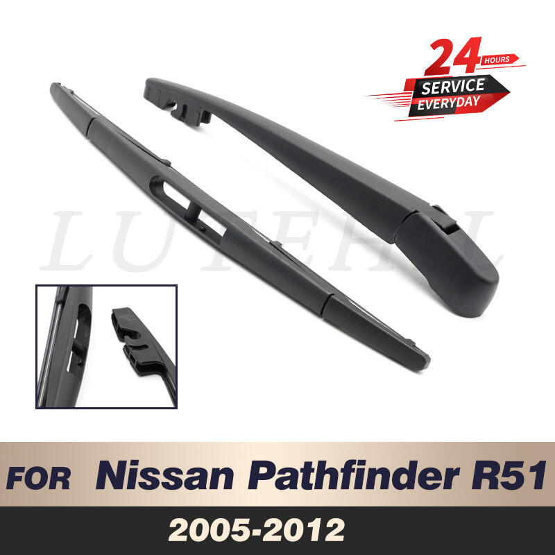 Комплект дворника 12 и поводка заднего дворника Для Nissan Pathfinder R51 2005-2012 2006 2007 2008 Лобовое стекло Заднее стекло 1 set