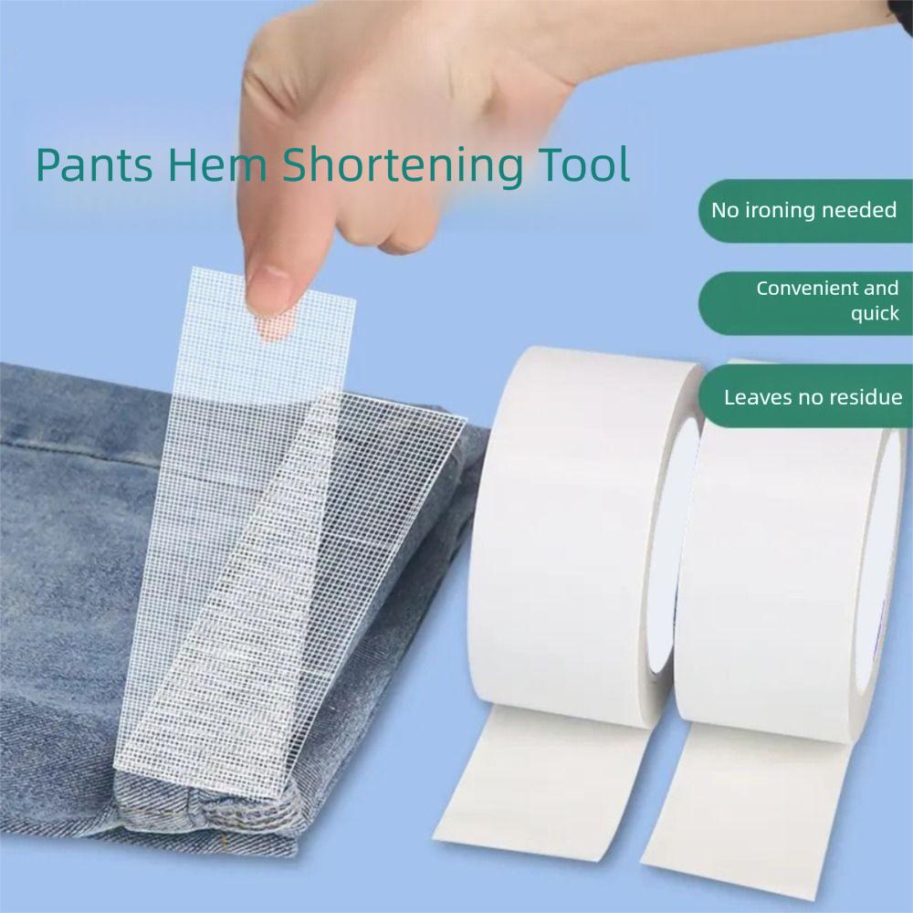 10 Yards Verschlussbindung Heißschmelzklebeband Doppelseitiges Klebeband Vliesstofffutter Bekleidungsband Jeansrock