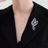 Elegant Retro Leaf Brooch: High-Grade Women's Corsage Pin and Suit Accessory
