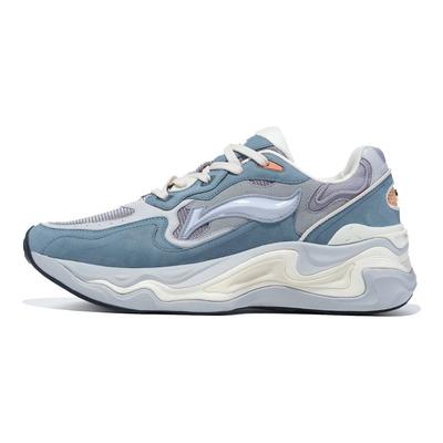 1990 Lava Leichte Hochelastische Rutschfeste Abriebfeste Low-Top Sportliche Freizeitschuhe Herren Sneaker Grau Blau ALJT005-1