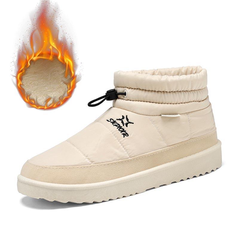 

Мужские ботинки зимние теплые короткие плюшевые сапоги для снега мужские 2024 новые мужские уличные зимние кроссовки высокого качества мужские зимние сапоги 39 белый