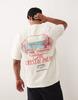 2026 New Crystal Palm Retro Tropical Beach Palm Tree Letter Print Mens And Womens Universal Cotton Shortsleeved Beach Tshirt