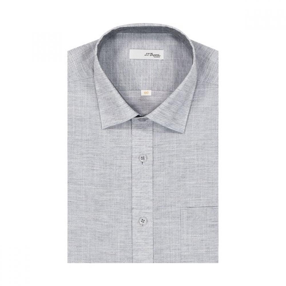 S.t. Dupont Colored Stripe Short Sleeve Shirt Se4mm11hs106sgy 105