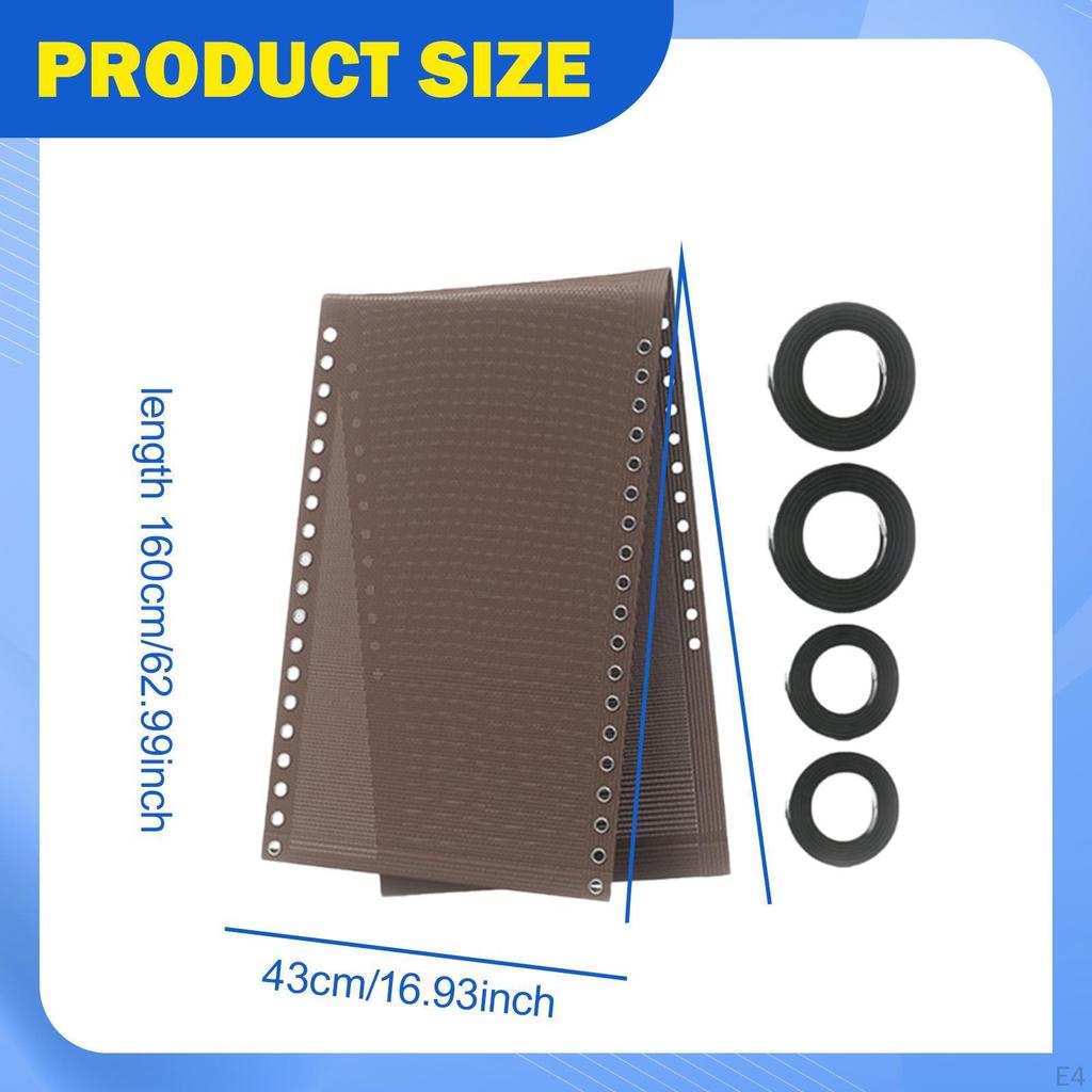 Chair Replacement with Bungee Cord Kit, Breathable , Folding Net Repair Kit for Chairs