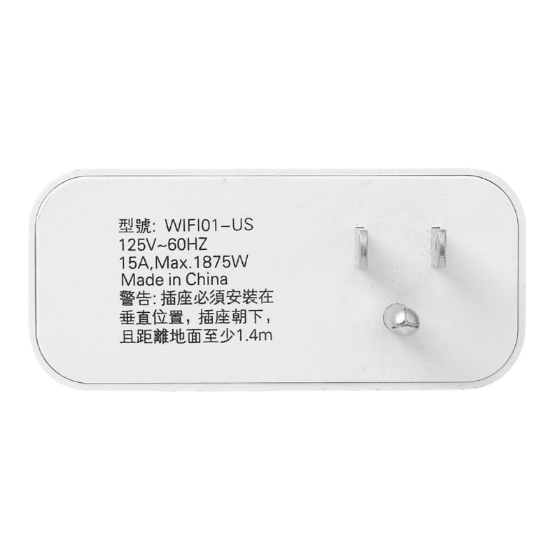 WiFi Intelligent Plug Outlet Home Energy Monitoring Small Intelligent Socket for Energy Monitoring Timing Socket