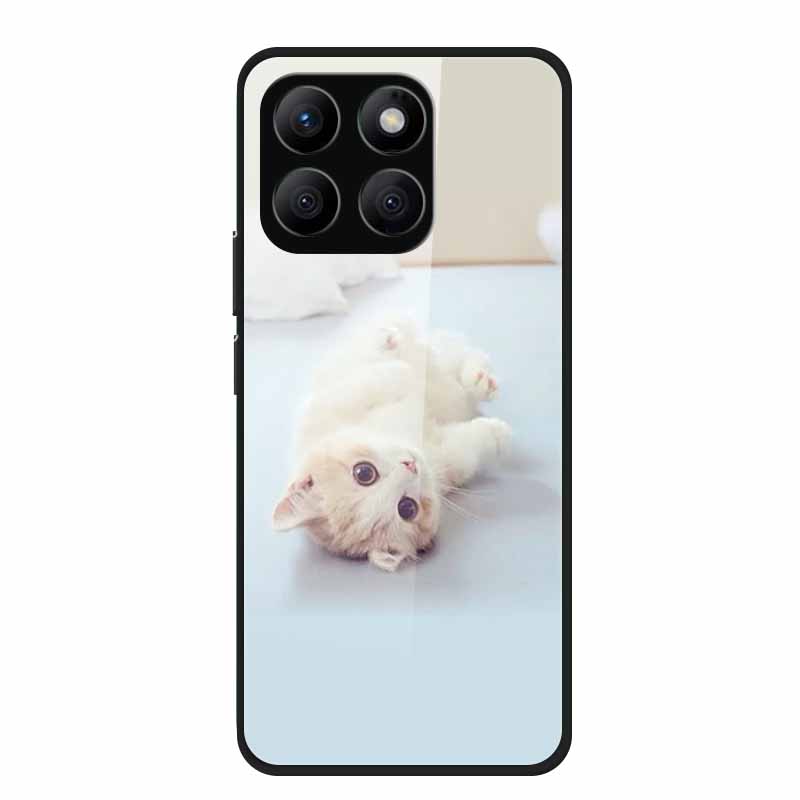 Glass Hard Back Cover For Honor X8C X8B X8 4G 5G Honor 400 Smart Phone Case Soft TPU Bumper Tempered Glass Case Coque Funda Capa