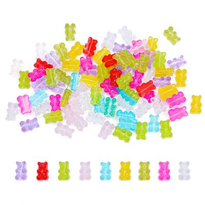 1000 Pezzi Resina Caramella Orsetto Ciondoli Perline per Fai da Te Collana Bracciale Orecchini Creazione Gioielli