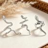 S925 Sterling Silber Schlangenförmiger Ohr-Cuff: Stilvoll, Piercingfrei und Hochwertig.