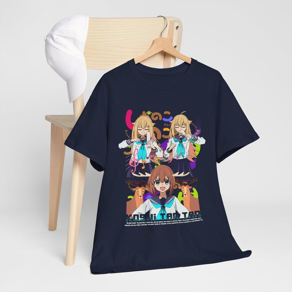 Shikanoko Tshirt Nokonoko Koshitantan Anime Girl Gift Shirt All Size M