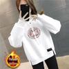 Plus Size Women's Velvet Thick Sweatshirt: Autumn/Winter Loose Fit, Slimming, & Fashionable