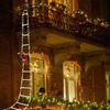 Santa Claus Climbing Ladder String Lights LED Lamp Christmas Decoration for Garden Cristmas Tree New Year Gift Fairy Lamp