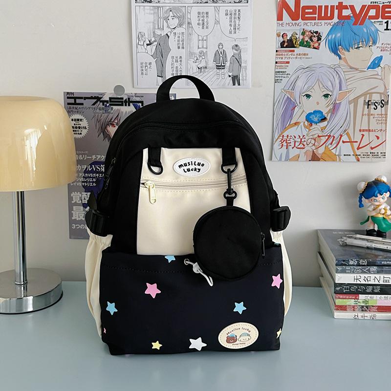 The New Schoolbag Is High-value, Fresh and Sweet, Candy-colored Backpack, Light and Large-capacity Mental Illness for Junior High School Students