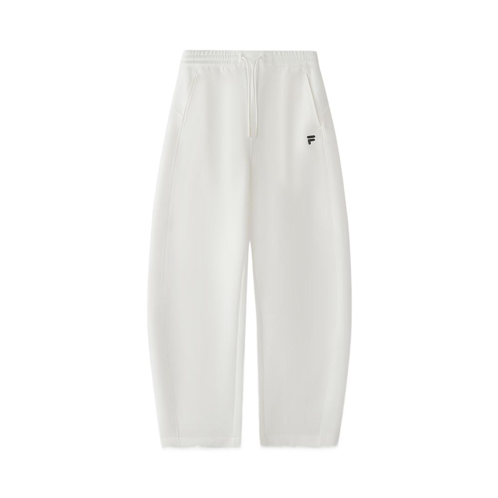 FILA Category Club Loose Fit Solid Color Lace-Up Casual Pants Women pants T11W627601AWT