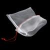 50pcs Plant Fruit Protection Bags Drawstring Mesh Bag Against Insect Pest Garden Tools 25*15cm