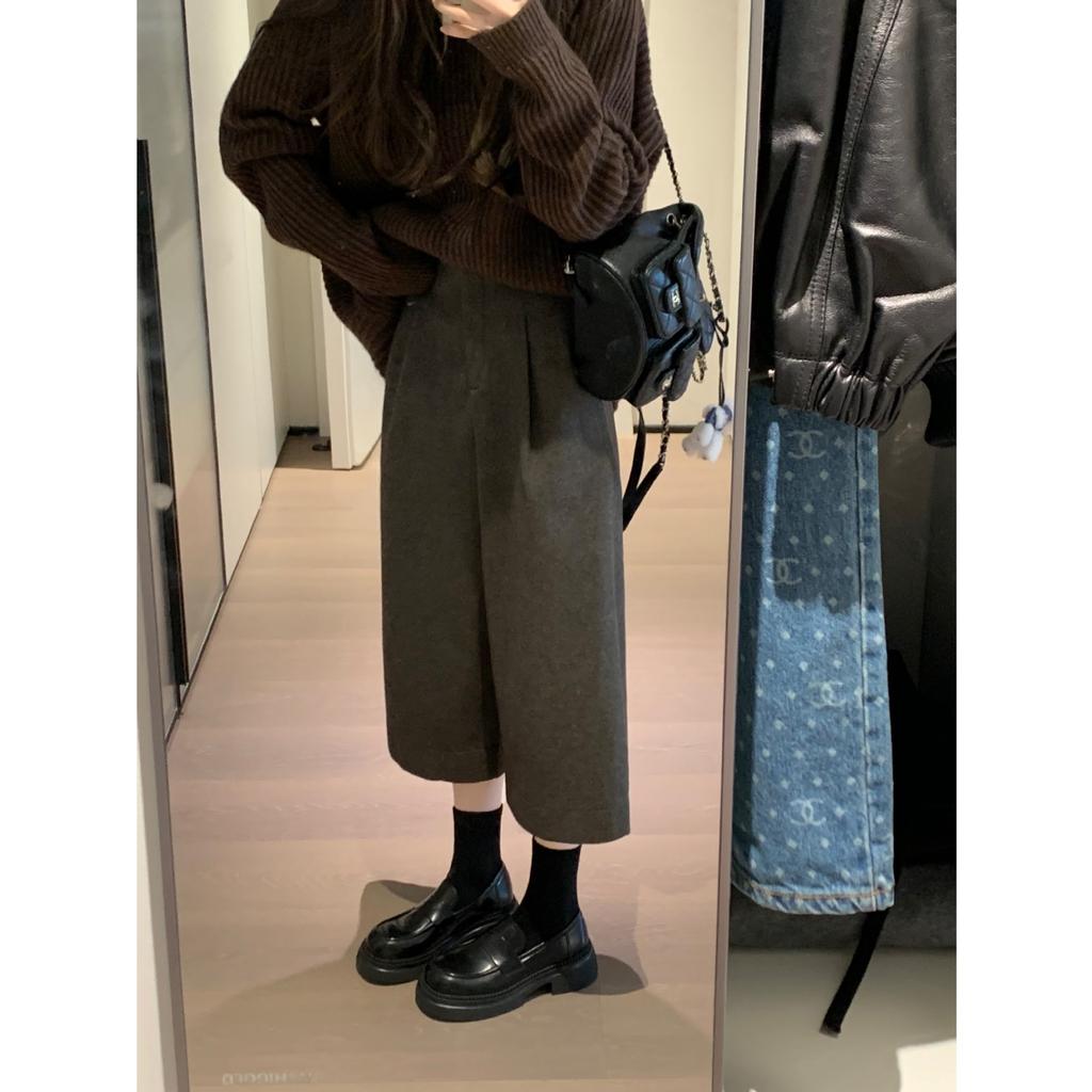 557 Large Size Shoes, Thin Thick Soles, Thick Heels, Lazy Loafers, Single Shoes, Small Leather Shoes, Women's Autumn and Winter Models