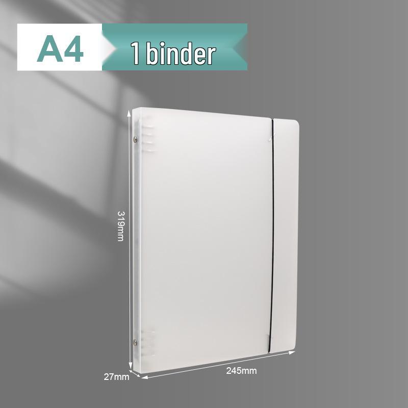 Frosted Transparent Binder Cover for A4/A6/A7/B5 Notebook with 6/9 Hole Loose-leaf Storage