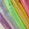100x150cm Shiny Laser Dot Flocked Elastic Fabric High Stretch Knitting for Costume Stage Decor Sofa Backpack Diy Crafts