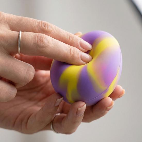 Easter Egg Squeeze Toy Stress Relieving Colorful Egg Squeeze Toy Decompression Stress Ball Egg Basket Stuffer Party Favors