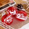 12PCS Plastic Painted Christmas Balls Pendant Xmas Tree Pendants  Holiday Party Ornament