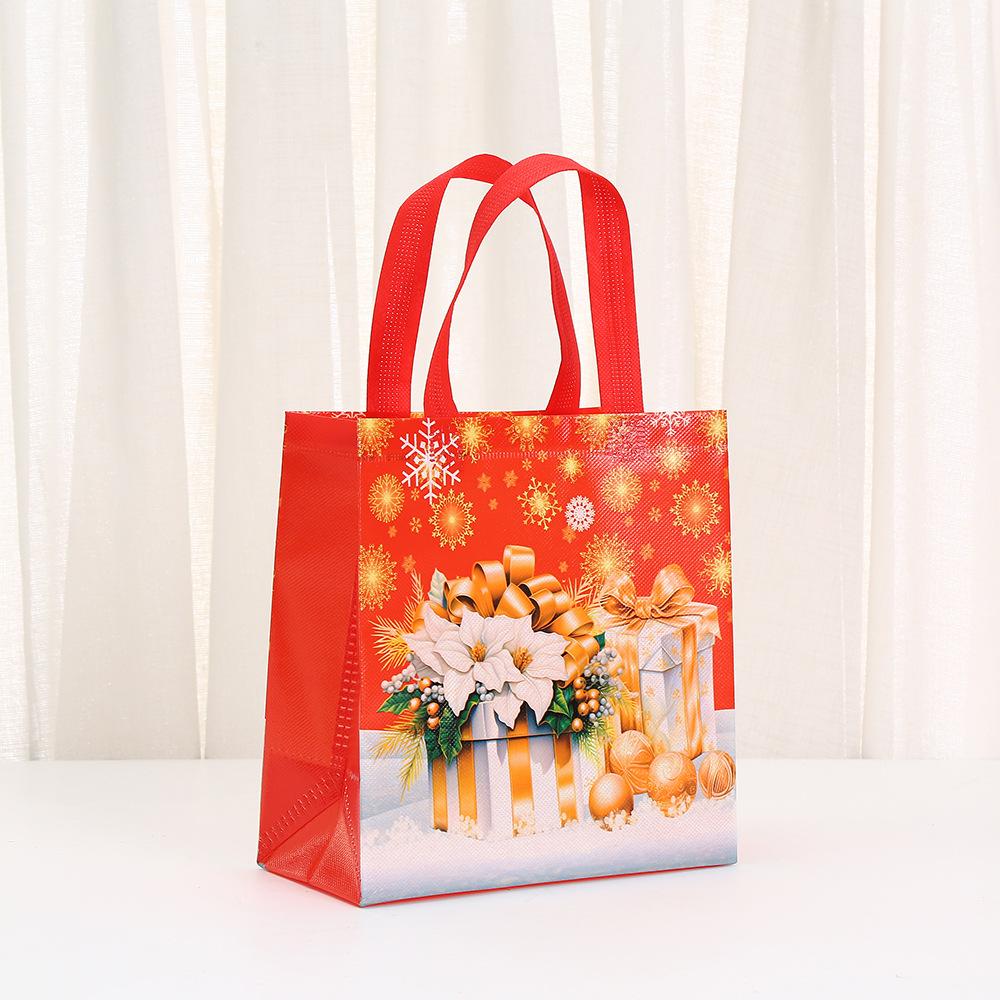 StoBag red gold christmas theme gift wrapping bags for sweets luxury designer bags festive holiday candy treat party favor tote