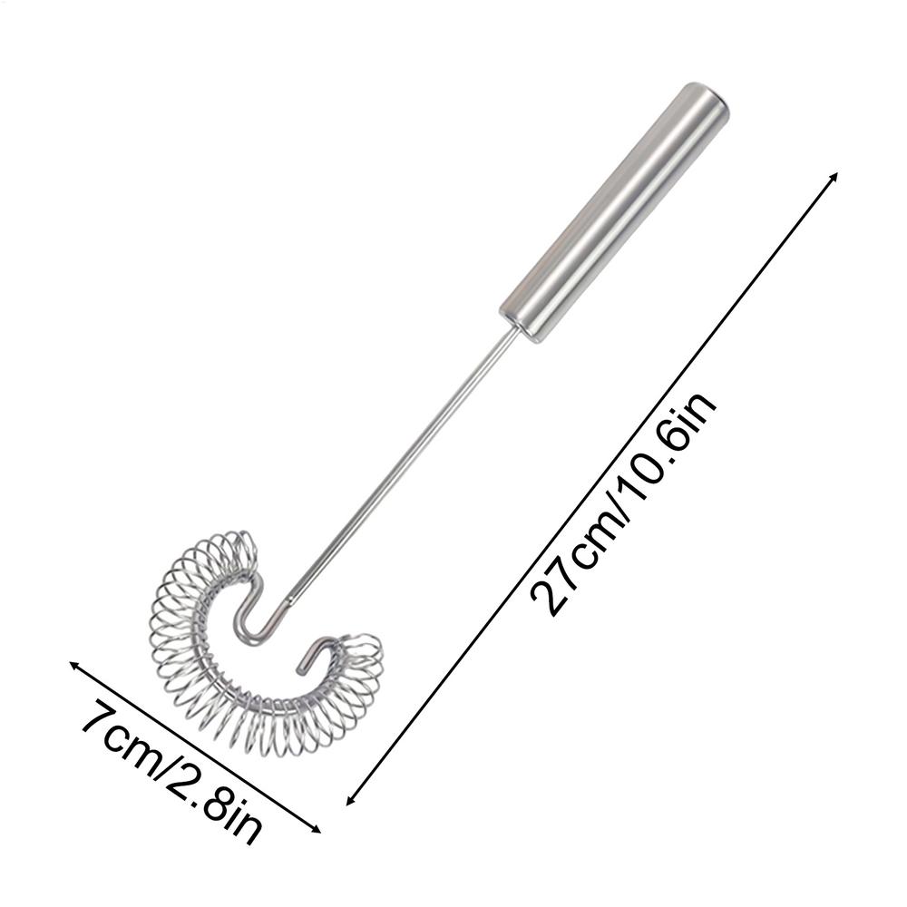 

Stainless Steel Spiral Whisk Efficient Egg Beater & Mixer Heavy Duty Wire Whisk For Cooking Baking, Blending Sauces, Cream